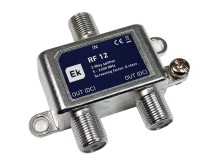 SAT anténní rozbočovač 2 výstupy s průchozím DC napájením ITS RF12