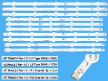 Sada LED podsvícení LG 42" ROW2.0 s 10 pásky DLED TOTAL ARRAY