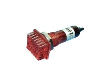 Červená kontrolka s doutnavkou 230V pro panel Ø10mm