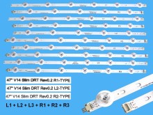 LED podsvícení sada pro LG 47LB V14 Slim 3D LCD panel 10 pásků DLED TOTAL ARRAY