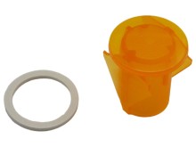 Oranžová krytka pro doutnavku s otvorem 12,5 mm