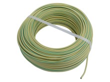 Silikonový kabel CSA 2,5 mm² zelenožlutý