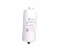 Motorový rozběhový kondenzátor 50 µF 450 V s konektory Faston 6,3 mm