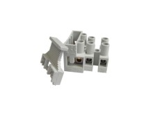 Pojistková svorkovnice 5x20 mm 3pólová, nylon, 10A