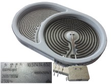 Sklokeramická varná plotna Bosch DUO zóna 10.57414.652 E.G.O 2600/1800W 230V