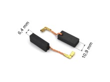 Sada uhlíků do elektromotorů Makita 6,4 x 10,9 x 24,7 mm, 2 ks