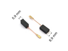 Sada uhlíků do elektromotorů Milwaukee 2 ks, 5,9 x 8,9 x 15,5 mm