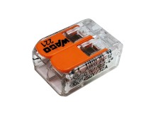 Krabicová svorka WAGO 221-412 s páčkami pro 2 vodiče do 4 mm²