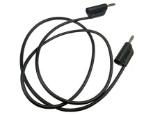 Měřicí kabel banánek-banánek černý 20A, provedení A