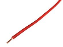 Instalační kabel H05V-K 1x0,5 mm² červený, Cu lanko