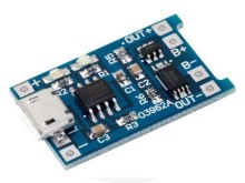 Modul nabíjení Li-ion baterií TP4056 s ochranou a mikro USB konektorem