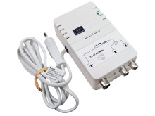 Domovní anténní zesilovač Nedis SAMP42221WT s 25dB zesílením a 2 výstupy