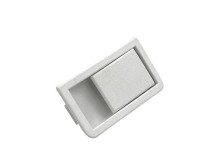 Levý bílý zámek krytu filtru digestoře Mora 5701, Gorenje 814601