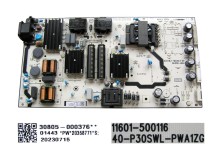 Napájecí zdrojová deska LCD modulu TCL 30805-000376 / 40-P30SWL-PWA1ZG