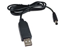 Napájecí USB kabel typ A s měničem STEP-UP 12V a konektorem 5.5/2.1 mm