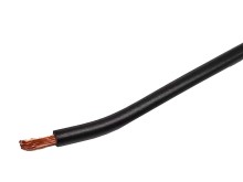 Instalační kabel H07V-K 1x2,5 mm² černý Cu lanko metráž