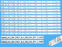 Sada LED podsvitu 477mm pro Sony LCD TV 48" 12 kusů
