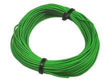 Měděný drát 0,5 mm s PVC izolací zelený, 10 m