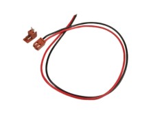 Konektor úhlový 2PIN samec + samice s kabelem 25 cm, PS 25/2W, platinové kontakty