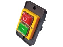 Elektromagnetický vypínač 4-piny žlutý s rámečkem pro elektrické nářadí YH02-A / SSTM-02 / DZ04-2
