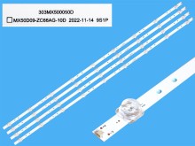Sada LED podsvícení 972mm pro 50" LCD TV Hyundai a Sencor, 4 pásky