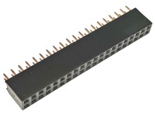 40pinová přímá zásuvka pro kontaktní lištu 2,54 mm