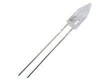 RGB LED dioda 5mm kulatá blikající, 180° úhel, čirá, 500-750mcd/20mA (Uf=4,5V)