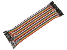 Dupont propojovací vodiče 40 pin, 20 cm, samice na samici