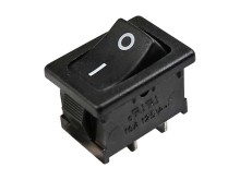 Kolébkový vypínač černý 6A / 250V ON-OFF pro masomlýnek