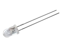 Bílá kulatá LED dioda 5mm s vysokou svítivostí 13000mCD