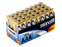Alkalická AAA baterie Maxell LR03 1,5V 32 kusů