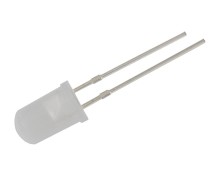 Modrá kulatá LED dioda 5 mm s širokým úhlem svitu 2000-3000mcd