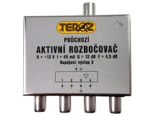 aktivní TV anténní rozbočovač s 4 výstupy TEROZ č.425