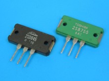 Komplementární pár tranzistorů 2SD845 a 2SB755 pro NF výkonové zesilovače