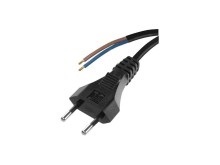 Napájecí kabel Flexo PVC 2×0,75mm², 3 m, černý