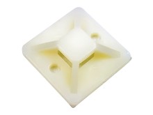 Samolepicí držák pro stahovací pásky 26x26 mm, max. šířka pásku 4,8 mm