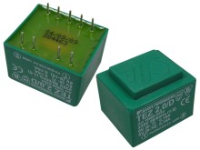 Síťový transformátor do plošného spoje 230V / 2x6V, 1,9VA BVEI3032035