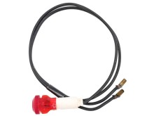 Červená kontrolka pro ohřívač vody s kabelem 240 mm