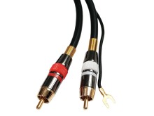 HiFi kabel 2xCINCH - 2xCINCH s uzemňovacím vodičem 1,5 m