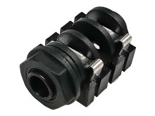 Panelový konektor JACK 6,3 mm mono samice, letovací NYS 2122