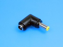 Úhlová přechodka napájecího konektoru 5.5 x 2.1 mm na 5.5 x 2.5 mm 90°