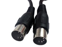Audio kabel DIN 5 pin samec - samec 2 m černý