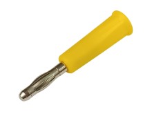 Žlutý banánek 4mm 24A laboratorní konektor
