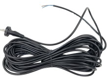 Flexibilní napájecí kabel PVC 2x0,75 mm, délka 15 m, černý