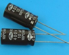 Elektrolytický kondenzátor 10uF 400V 105°C Samwha RD