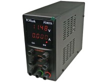 Regulovatelný laboratorní DC zdroj PCW07A 0–30 V / 0–5 A s USB 5 V / 2 A