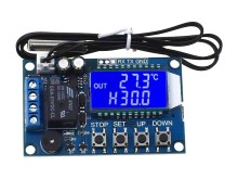 Digitální panelový termostat XY-T01 s rozsahem -50°C až +110°C a napájením 6-30V