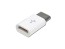 Adaptér micro USB na USB-C konektor bílý
