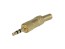 Stereo konektor JACK 3,5 mm samec kovový zlacený