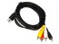 Stereo audio kabel DIN na 4x CINCH, 1,5 m